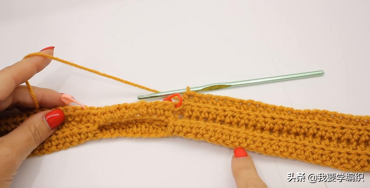 男士织围脖的花样方法,围脖织法男