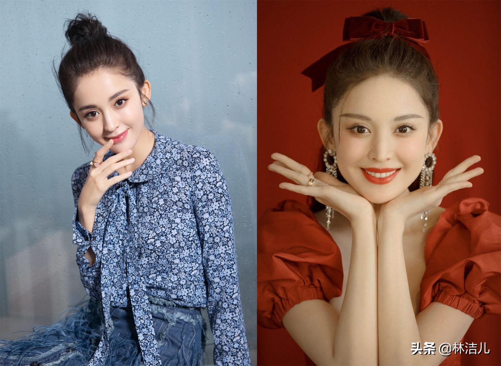 无论什么发型都好看,不管什么发型都掩盖不了你的美