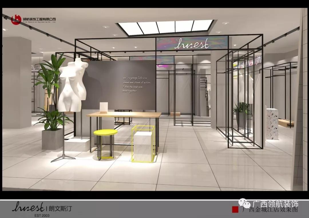 女装店简单装修风格效果图,高级灰女装店装修风格