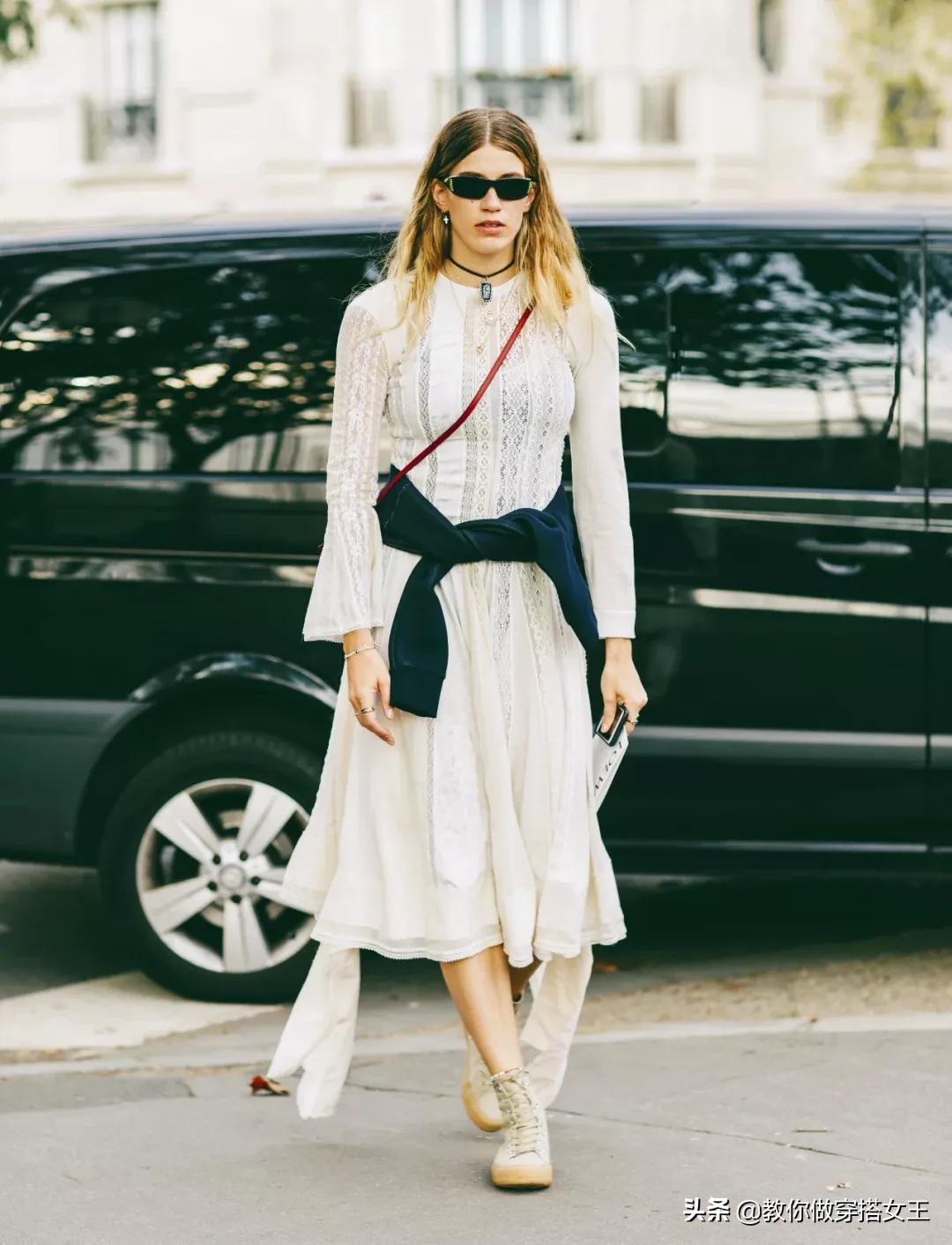 春天穿搭帆布鞋,春天倪妮穿衣搭配
