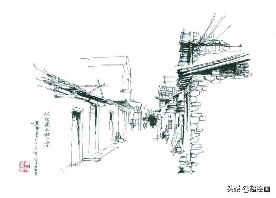 十大顶级钢笔画速写,钢笔速写100幅图片