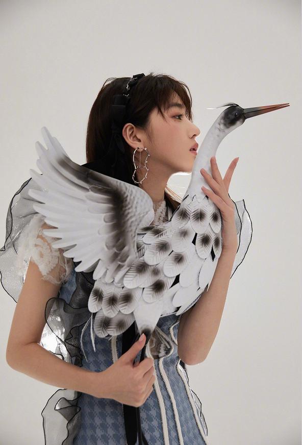 李凯馨高级质感纱裙,李凯馨时尚大片