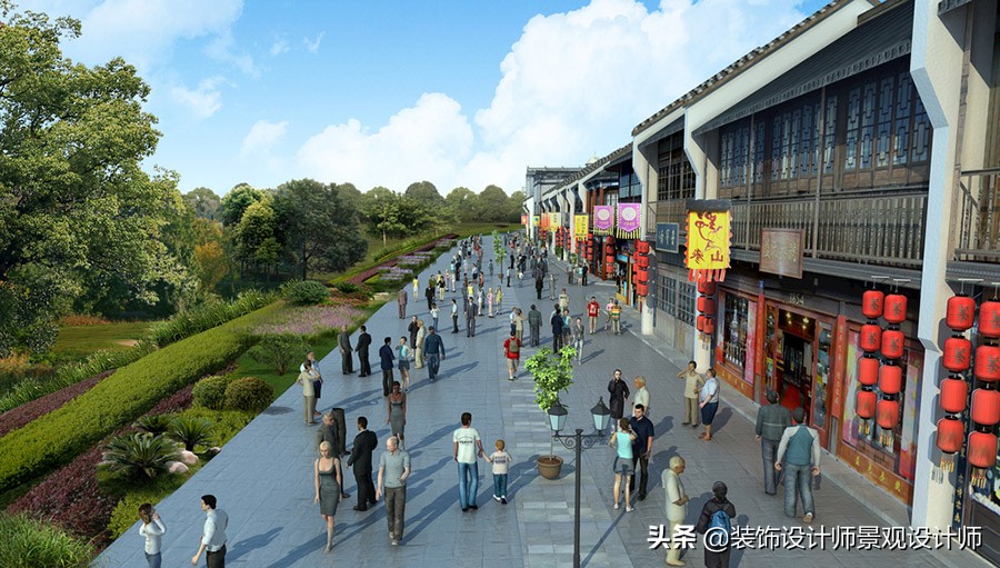 仿古建筑商业街设计图片,古建商业街门楼中式传统仿古大门