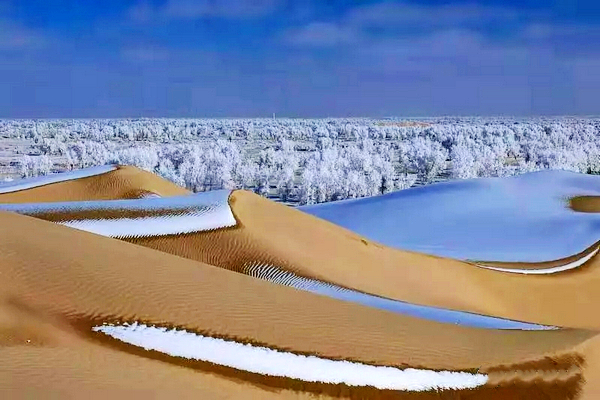 巴音布鲁克镇冬天的生活,巴音郭楞自治州和静县冬天