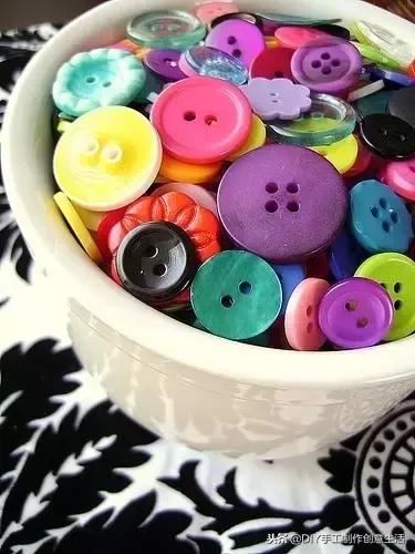 纽扣旧物改造篮子,旧物改造牛仔布做钥匙扣