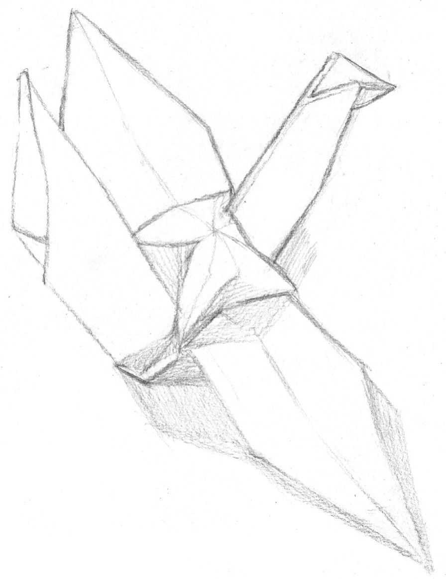 怎样画纸鹤简单又好看,纸鹤画法教程视频