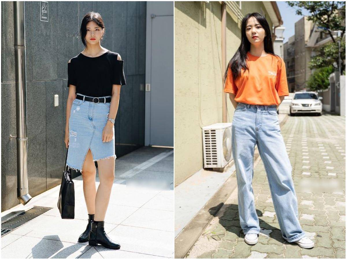 夏季t恤干净舒服的穿搭,白t恤韩系风格穿搭夏季