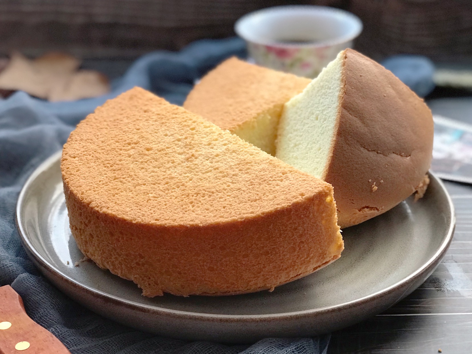 普通面粉在家自制蛋糕胚子教程,8寸生日蛋糕普通面粉制作教程