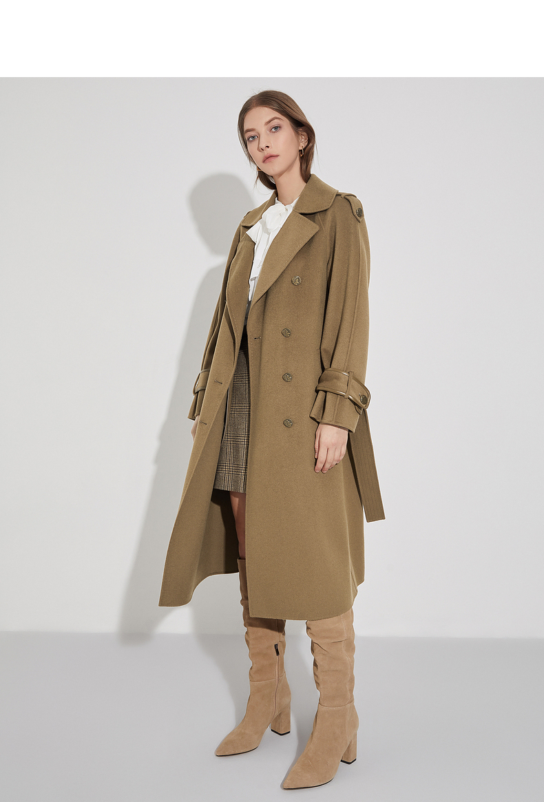 格子呢子大衣搭配女秋冬,秋冬小个子毛呢大衣搭配