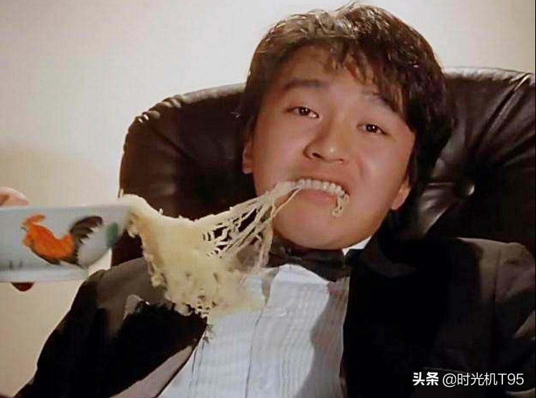 周星驰吃面的鸡公碗经典片段,周星驰经典片段吃面