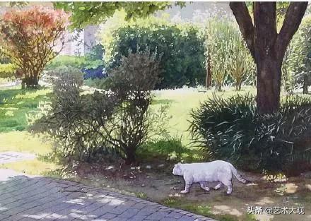 日本淡彩水彩画,日本富士山水彩画欣赏