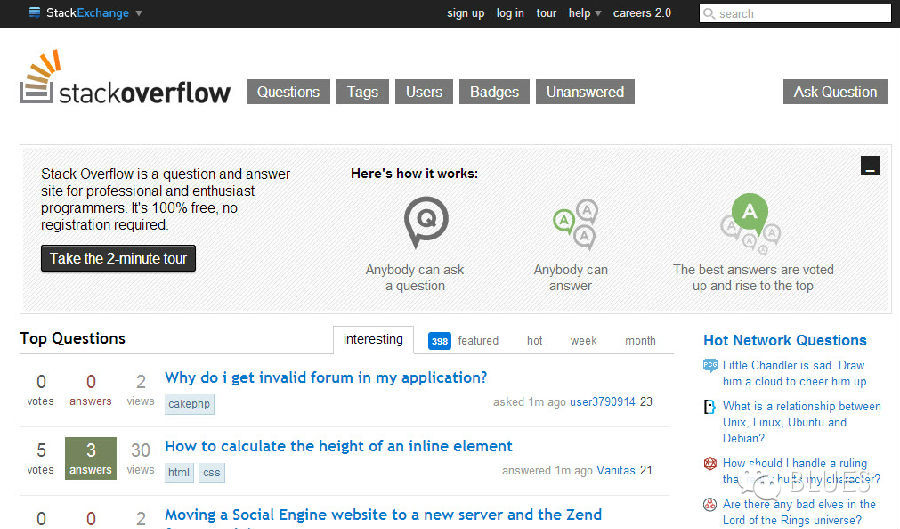 程序员最火的网站排名,程序员推荐的三个网站