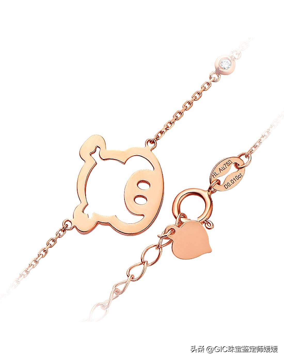 黄金项链手链锁扣正确扣法,黄金项链和手链的扣