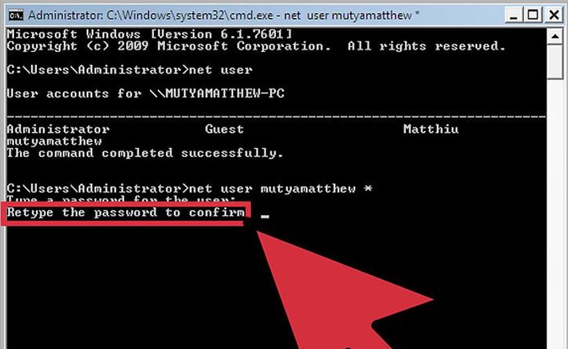 命令提示符重置电脑密码,忘记密码电脑如何重新设置密码