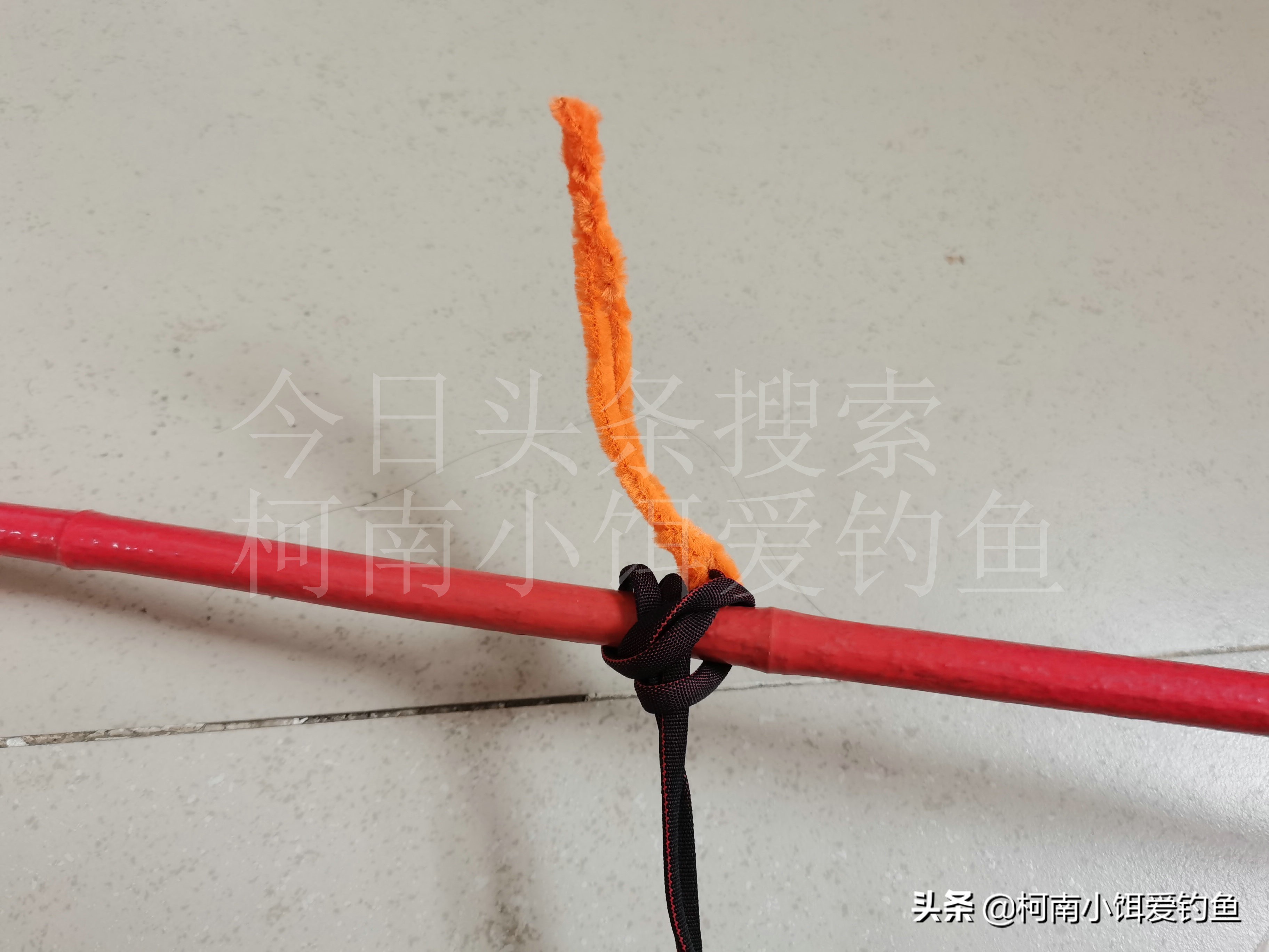 钓鱼主线打结方法,钓鱼鱼线怎么打结方法图解