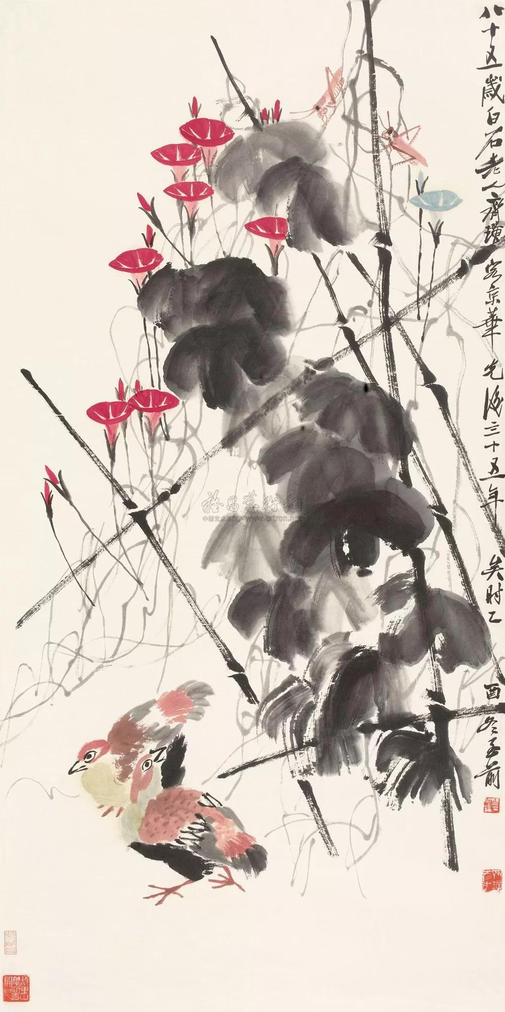 齐白石作品价值排名,齐白石哪些价值千万以上的作品