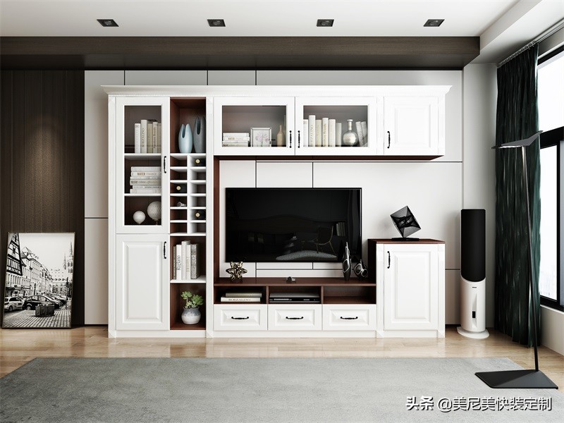 客厅简易电视柜最新款效果图,客厅电视柜最新简单款效果图