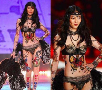 刘雯维密秀有几个翅膀合集,刘雯维密试装采访