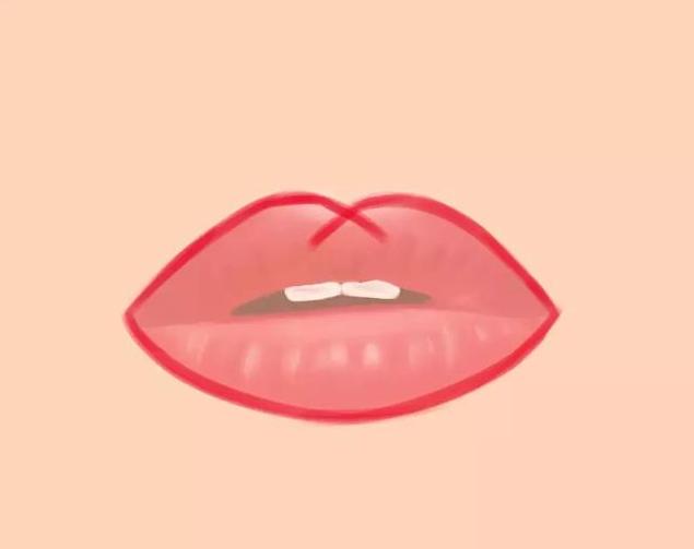 2种口红的画法,唇厚嘴凸出怎么画唇妆适合什么色