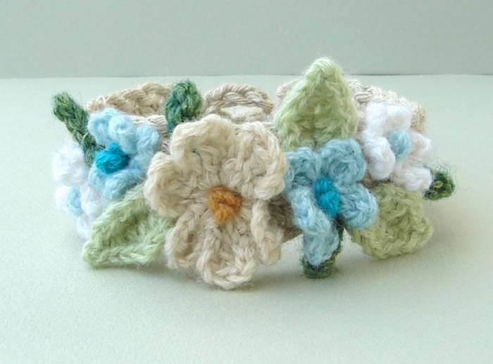 创意手链钩织,别致足金编织手链女款