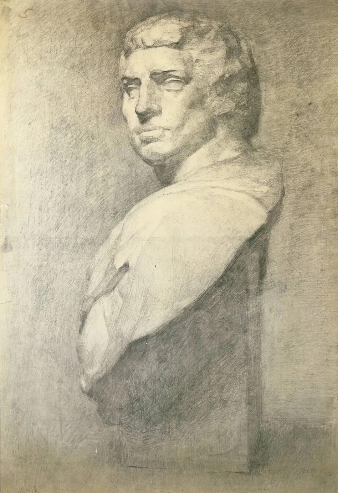 素描石膏像大师作品,石膏像名师