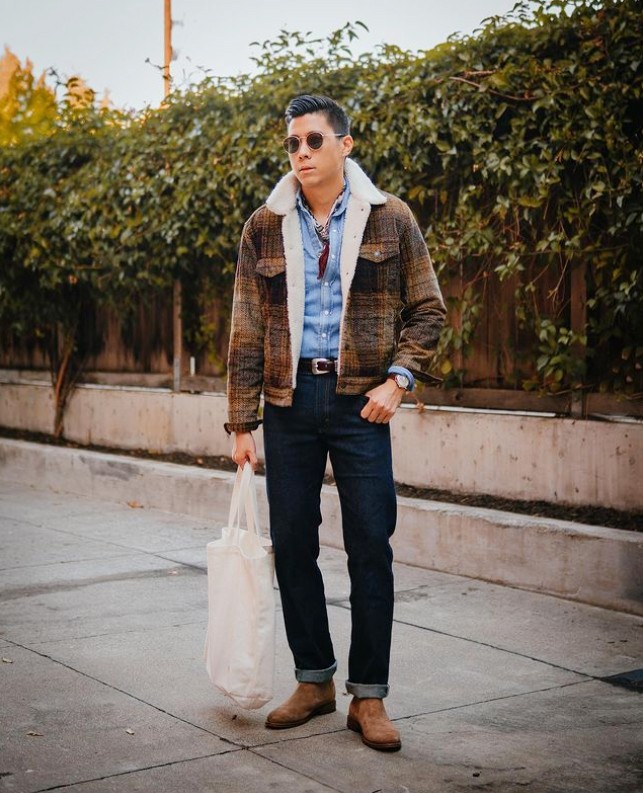 高筒切尔西靴男搭配高级感,高个子高筒切尔西靴推荐