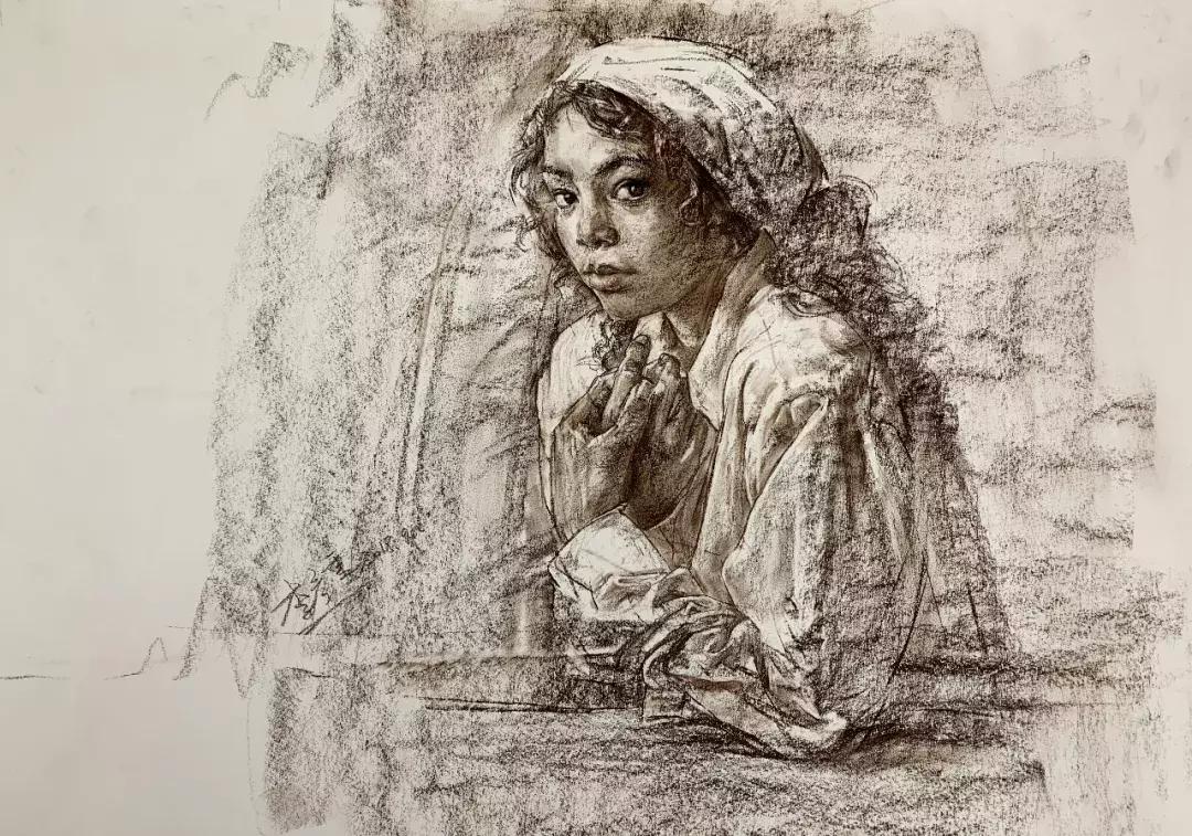 素描头像作画步骤,素描人物头像步骤图