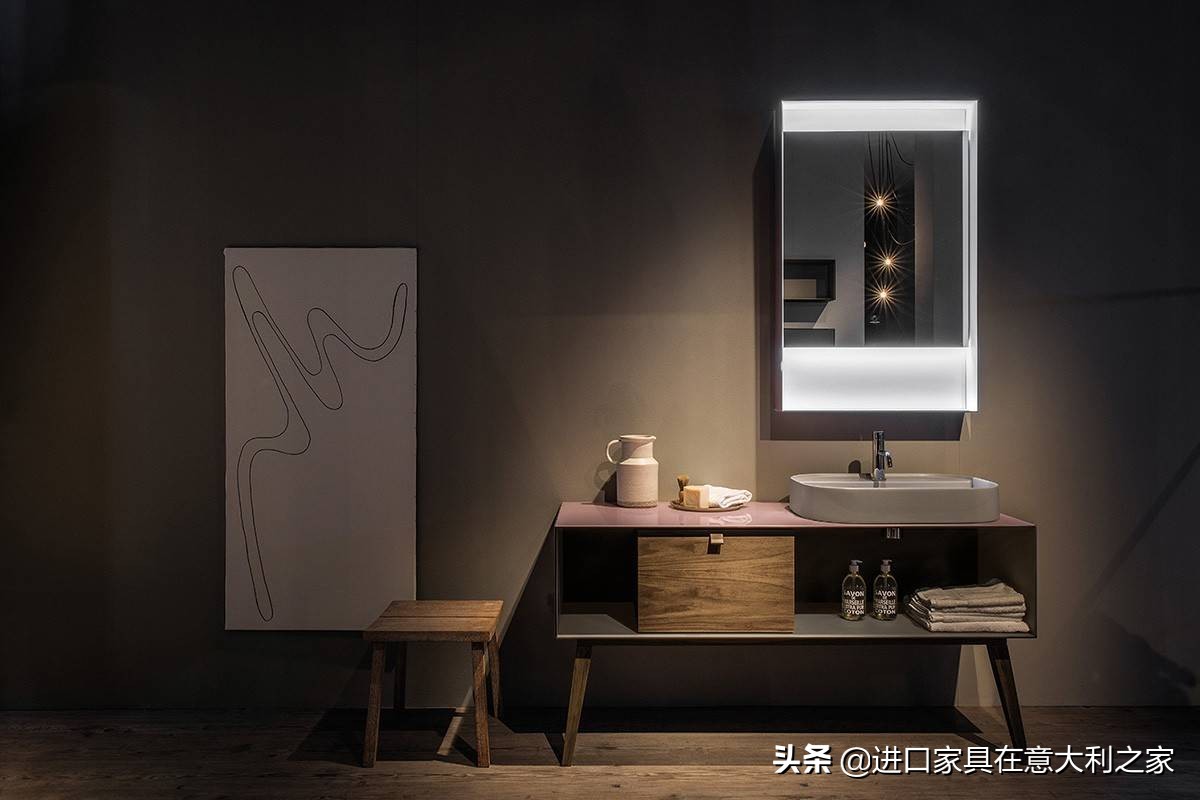 轻奢风浴室柜陶瓷高级感,原木风陶瓷一体浴室柜