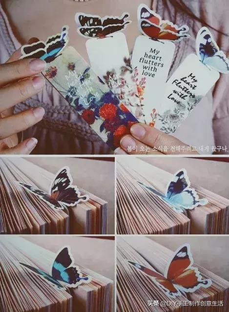 8-10岁儿童手工书签可爱猫咪书签,手工diy书签简单好看不用折纸