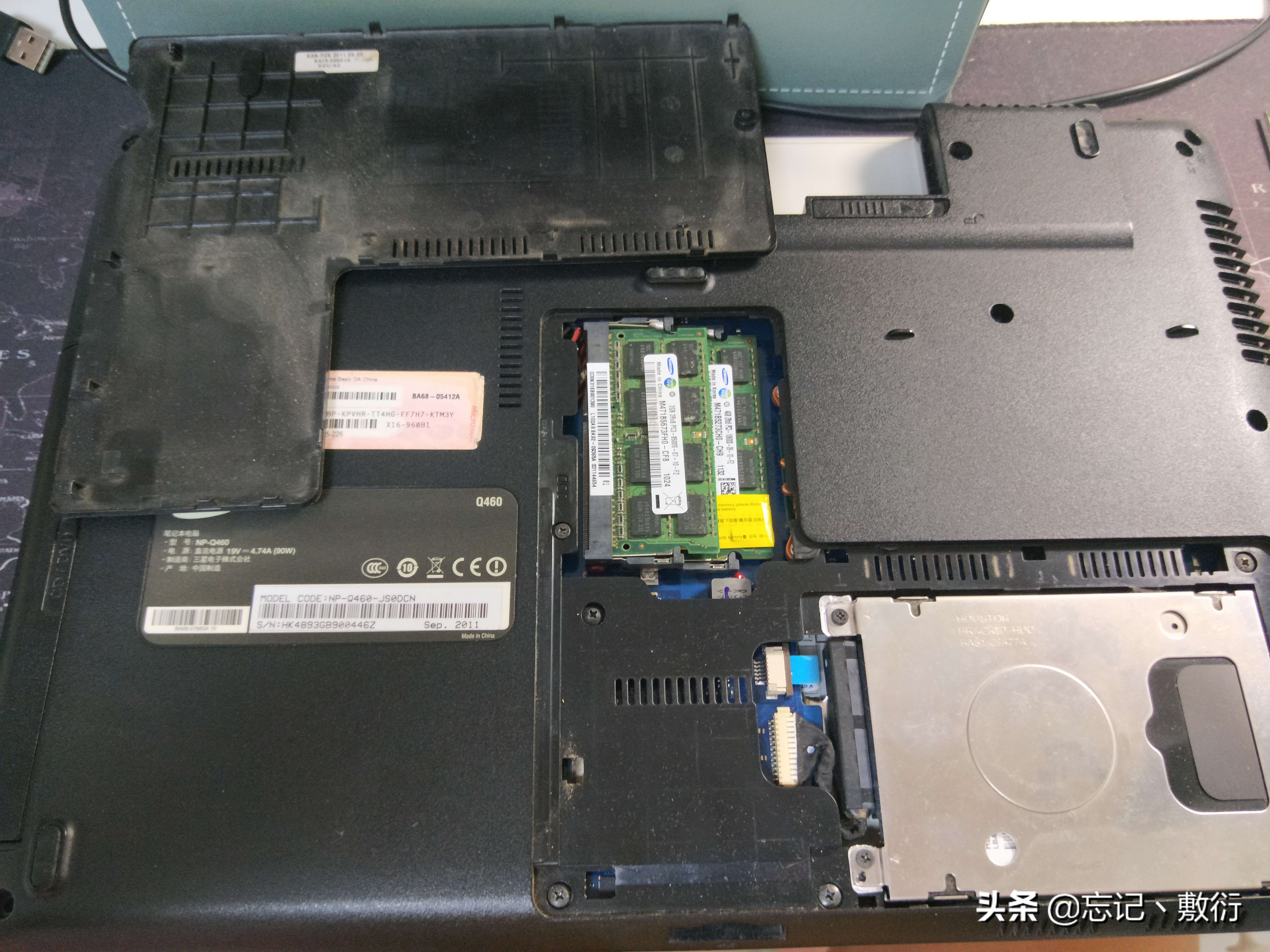 三星q460笔记本键盘拆解图鉴,三星笔记本r440键盘更换