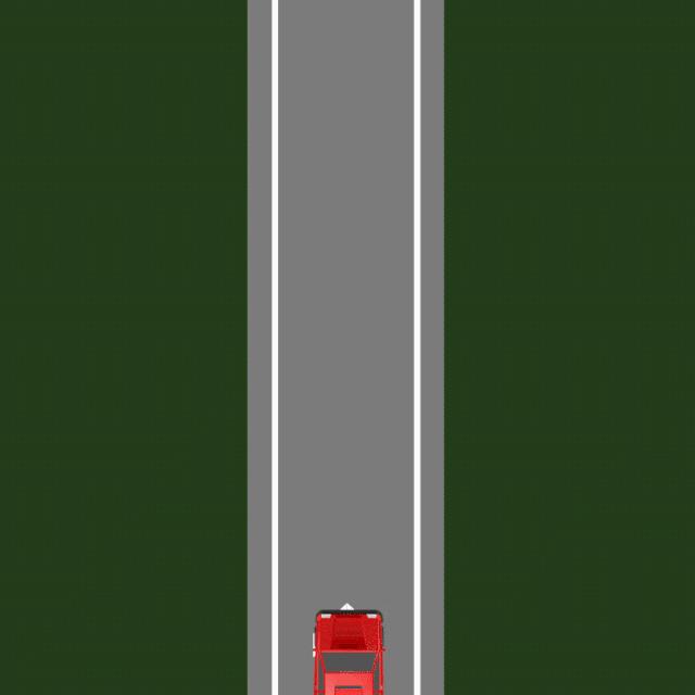 救护车让路让行,6辆车用45度让路法为救护车让行