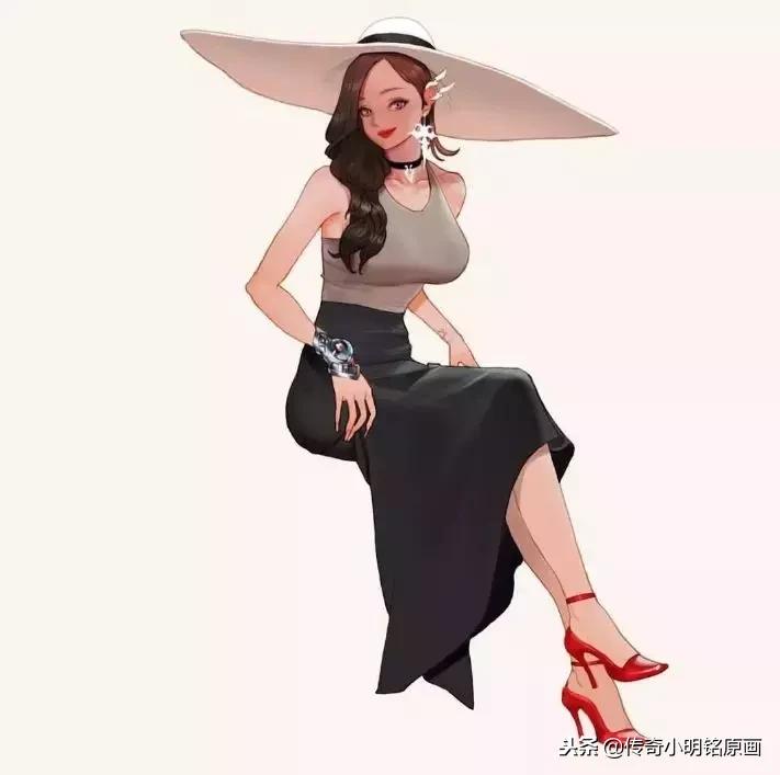 他把恋爱中的姑娘都画成插画，美哭10万宅男！
