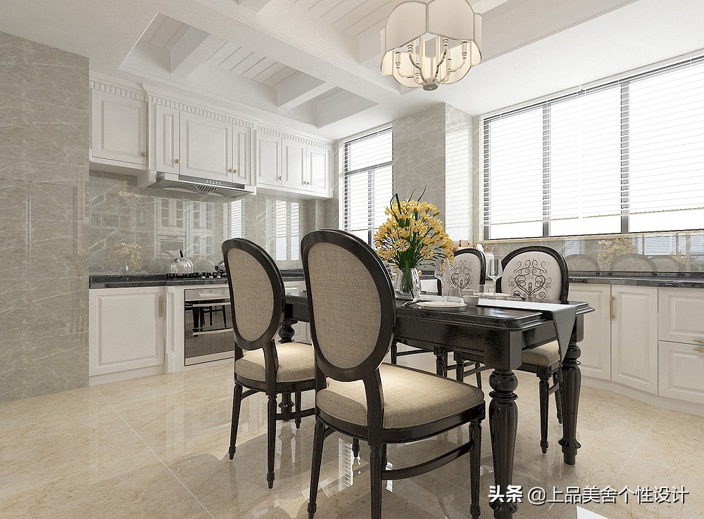 118平米美式风格，整面墙的电视柜大大提升了收纳空间