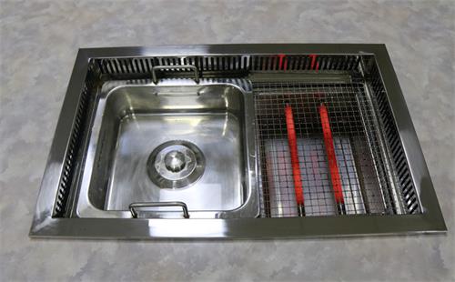 烤涮一体自助餐桌子,自助餐火锅桌子多少钱