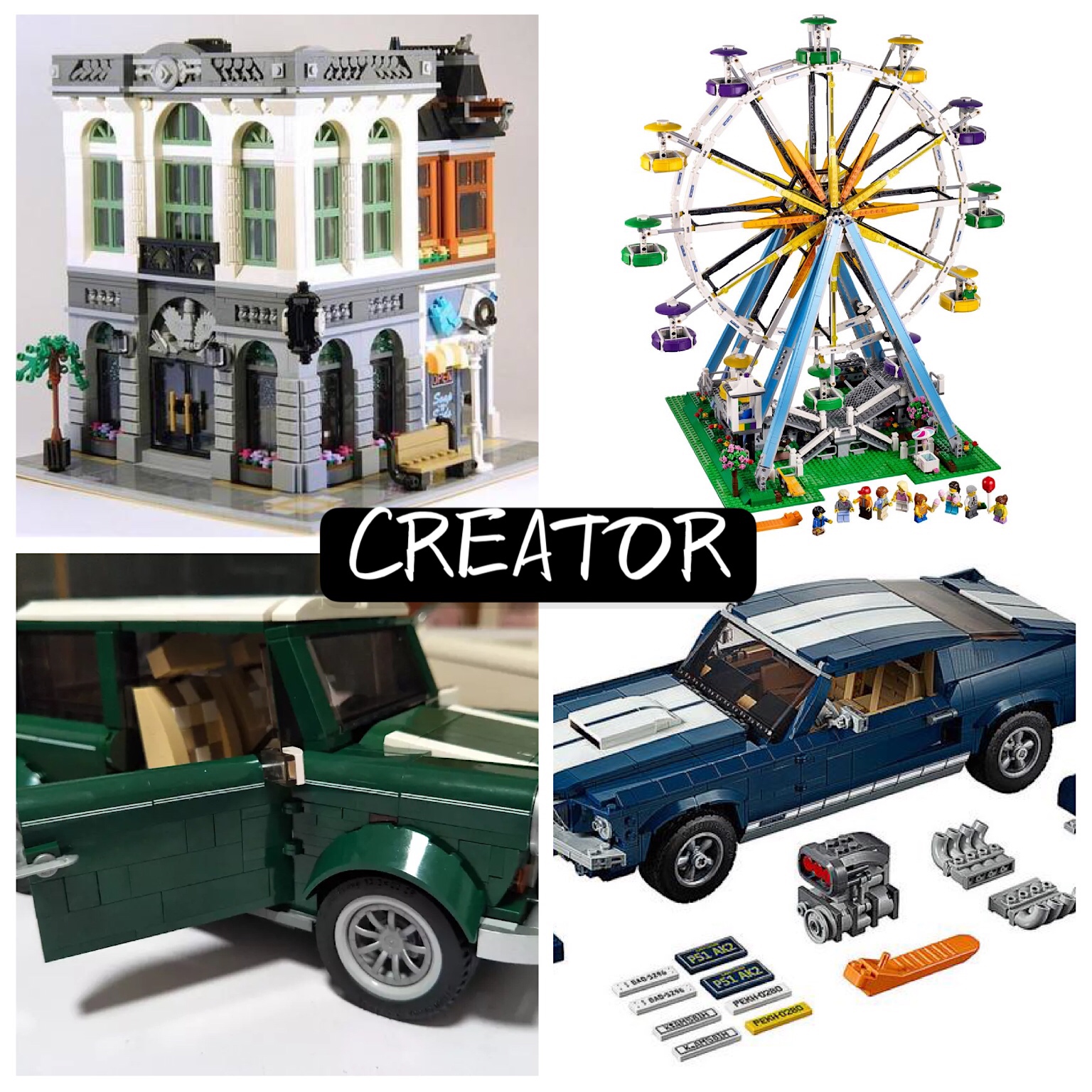 乐高史上四大摩托,乐高迷你大黄蜂可变形开箱测评