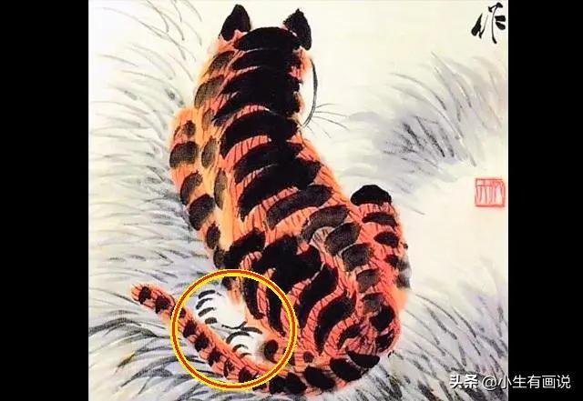 齐白石画的老虎放大10倍什么样子,齐白石为什么把老虎画成病猫