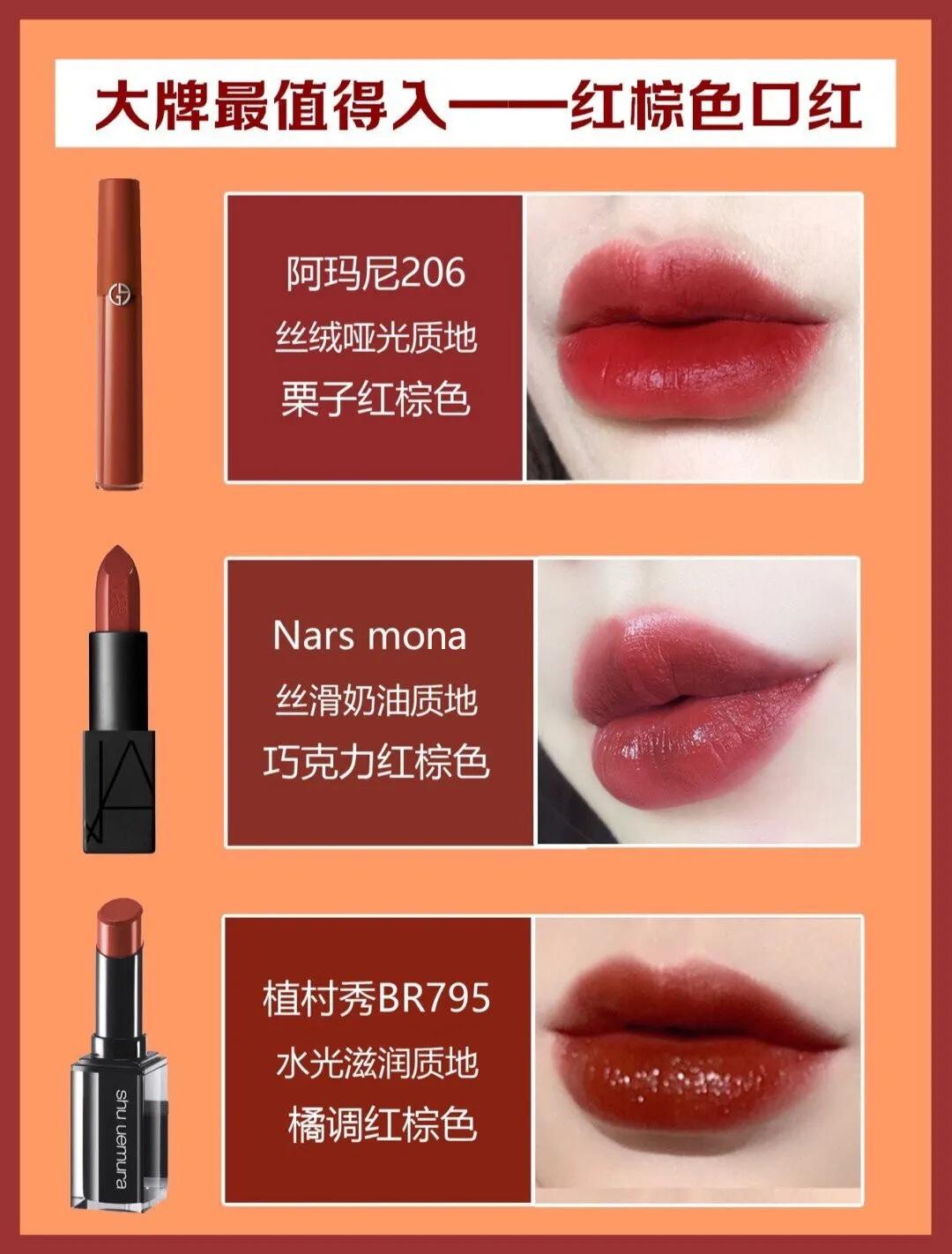 十大口红色号推荐最新,十大口红必备色号大全