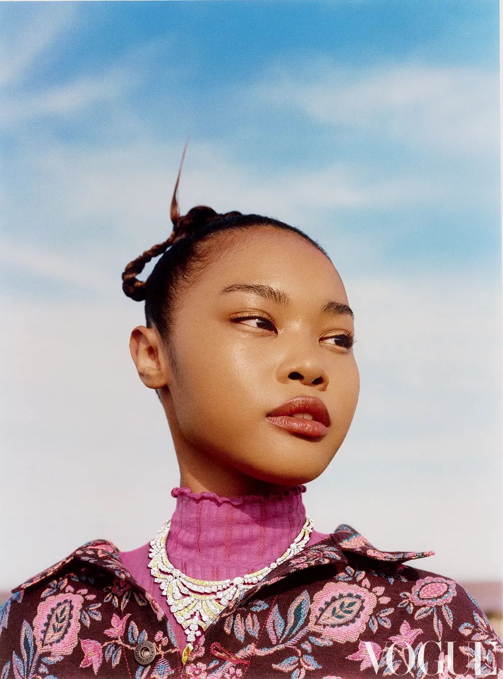 九月刊封面女孩出现了，在最美的张掖丹霞