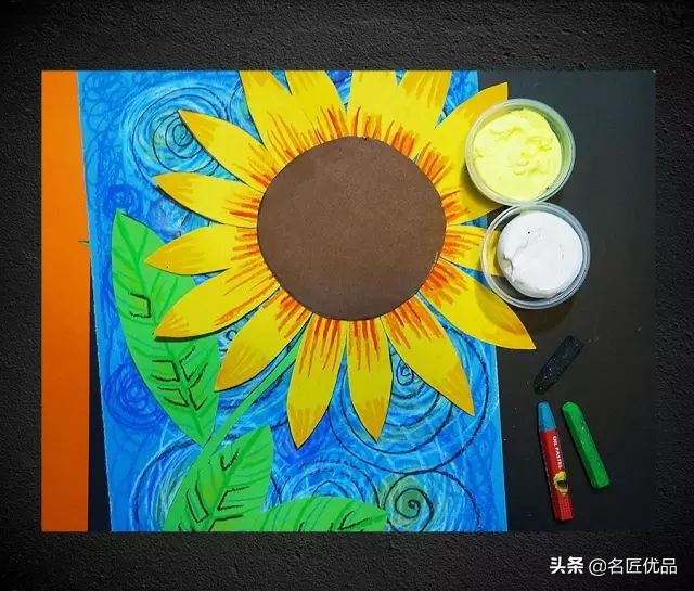 幼儿园向日葵绘本手工制作简单的,向日葵手工diy图片大全大图