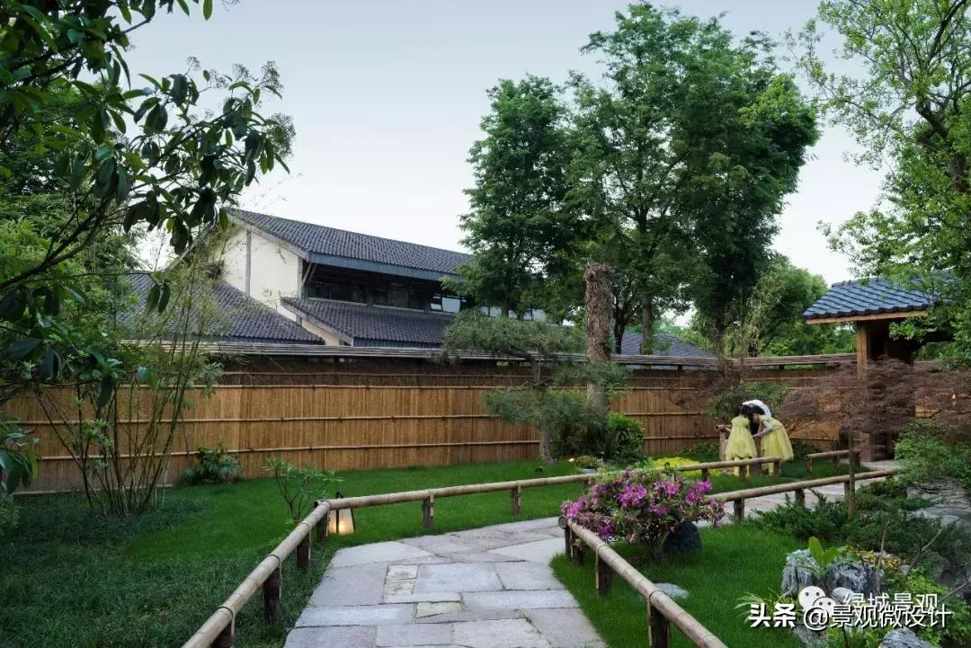杭州日式禅意小庭院,西溪里禅意庭院效果图