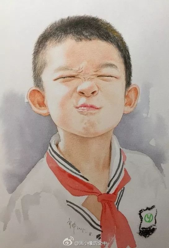 比起打印画，美院毕业的他，笔下这种彩铅水彩画才好看哭了~