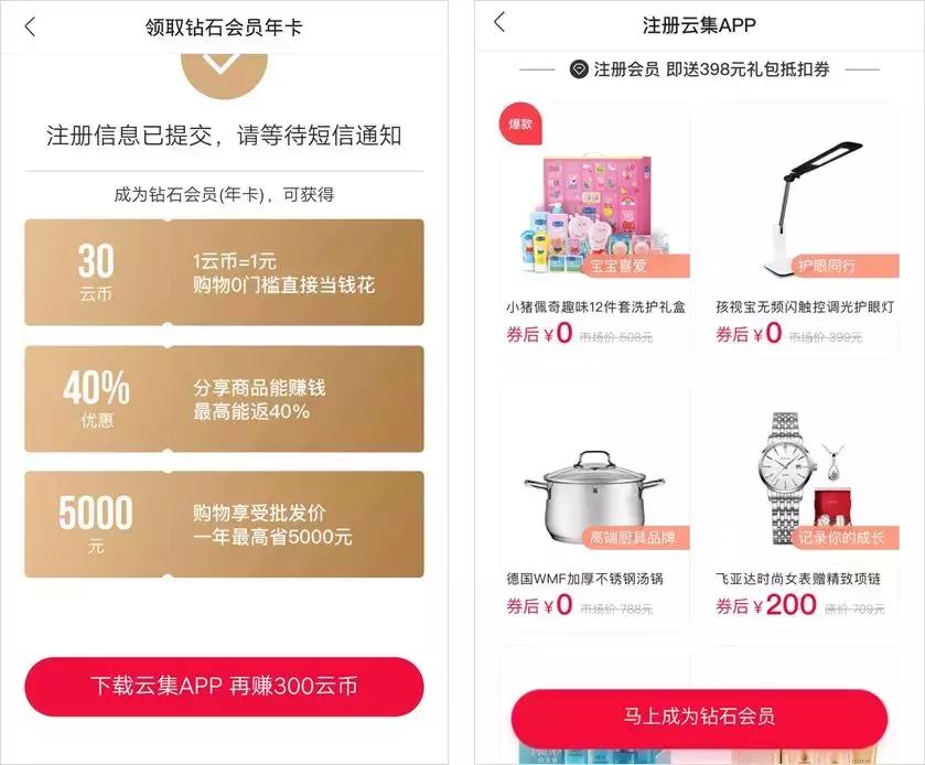 云集从上市到现在亏了多少,靠会员挣钱的案例