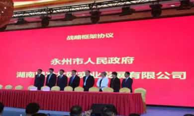 天软银合股份与东安县投资20亿项目签约仪式在深举行