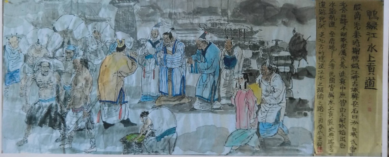 为探索东北历史的*句丽高**发源地而努力作画，作者：成秉羿