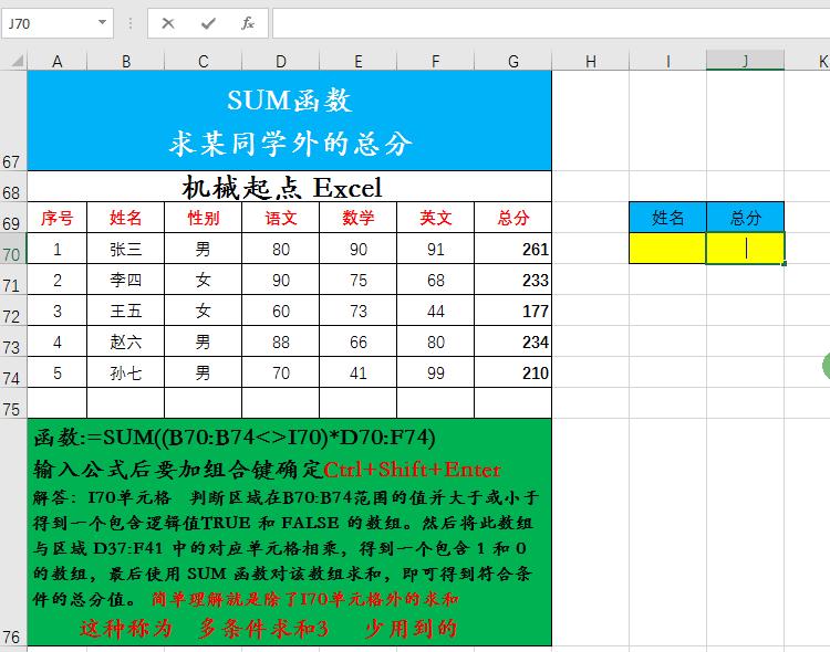 excel求和公式sum为何求和等于0,excel表格sum函数乘于0怎么弄