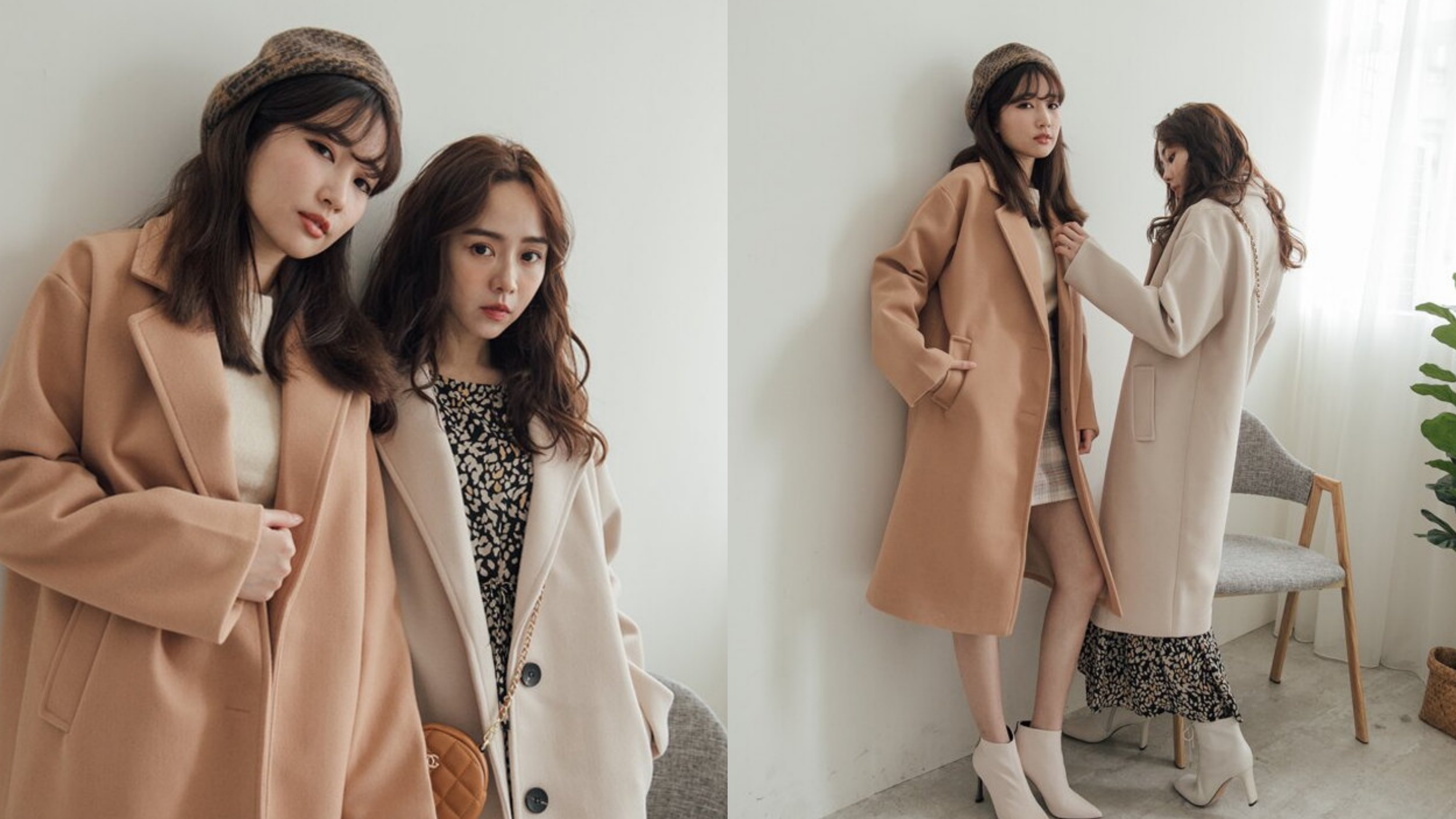 秋冬中长款格子大衣推荐,冬季时尚显瘦格子大衣