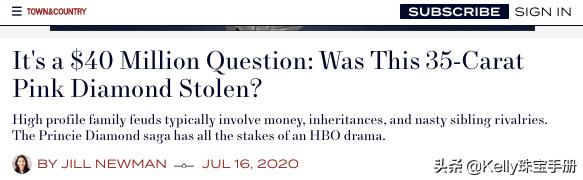 佳士得卖给卡塔尔皇室的4000万美金粉钻,是“被偷走的财产”?