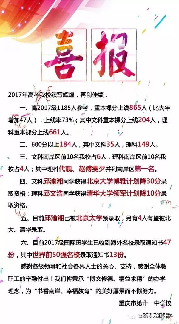 重庆11中初中读书感受,重庆11中就读条件