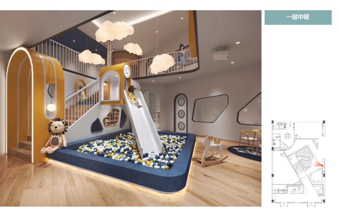 “盒子”在空间中的运用——厦门早教中心