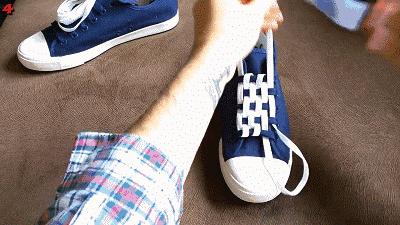 骑士靴鞋带系法杨幂,杨幂同款鞋子鞋带怎么系